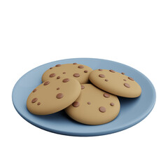 Biscuits 3d illustration