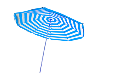 umbrella for sea and sun protection isolated for background