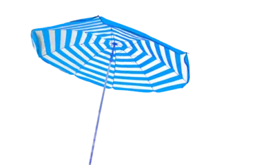 Foto op Canvas umbrella for sea and sun protection isolated for background © sea and sun
