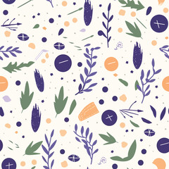 Gentle Lavender Hues - Abstract Pastel Lavender Seamless Pattern
