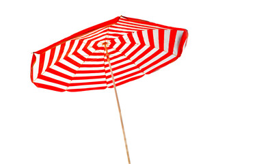 umbrella for sea and sun protection isolated for background - obrazy, fototapety, plakaty