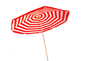 umbrella for sea and sun protection isolated for background