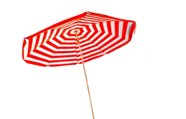 Fotobehang umbrella for sea and sun protection isolated for background © sea and sun