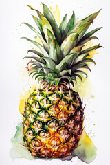Pineapple - Watercolour