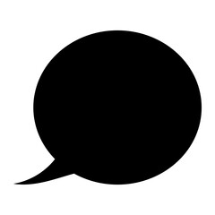 Fototapeta na wymiar Empty comic speech bubble icon. Black speech bubble icon. Vintage design, pop art style. Vector illustration isolated on white background.