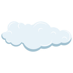 cute cloud shape illustration