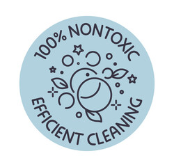 Nontoxic efficient cleaning, detergent sticker