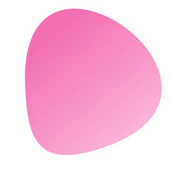 Gradient Pink Blob Aesthetic Shape