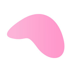 Gradient Pink Blob Aesthetic Shape
