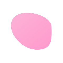 Gradient Pink Blob Aesthetic Shape