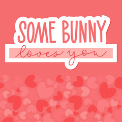 Joyful Happy Easter hand-drawn lettering for greeting cards, social media posts, stickers. Colorful candy pastels spring vector illustration in flat style.