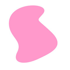 Pink Blob Aesthetic Shape