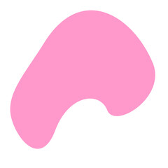 Pink Blob Aesthetic Shape