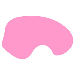 Pink Blob Aesthetic Shape