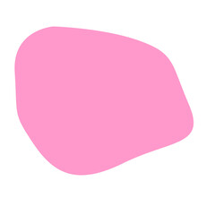 Pink Blob Aesthetic Shape