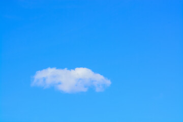 Blue sky and small white cloud