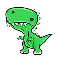 sticker t-rex cute