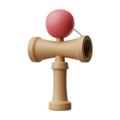 Kendama 3d illustration