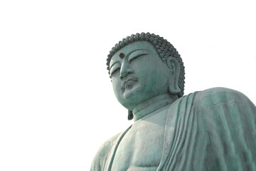   The Great Buddha statue of Wat Doi Phra Chan at the Buddhist temple in Thailand.