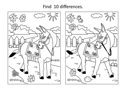 Difference game with donkey
