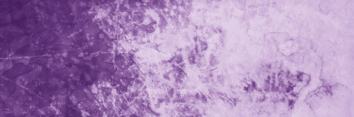 light purple background texture, old vintage dark and light violet purple watercolor painted grunge design with white border color splash, faded creased old purple paper
