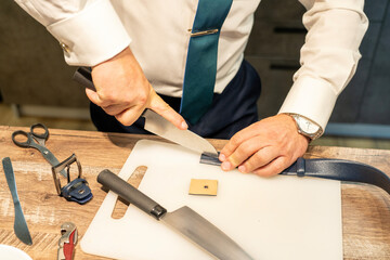 trim the belt in your pants