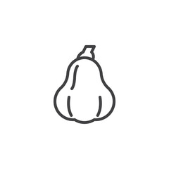 Pumpkin vegetable line icon