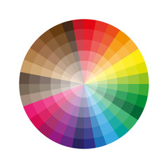 Obraz premium round color palette. Gradient color. Vector illustration.