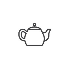 Tea pot line icon
