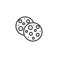 Cookies line icon