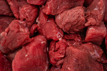Rindfleischstücke
