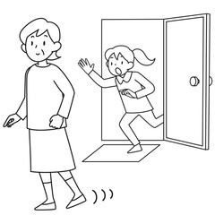認知症によりひとりで出かけてしまうシニア女性