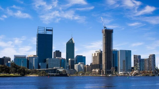 Perth city Skyline 2 timelapse