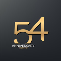 54th Anniversary logotype design.