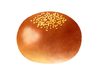 白ゴマをのせたあんぱん　一個