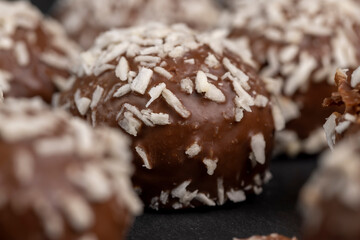delicious and soft chocolate coconut cakes for dessert