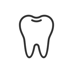 Obraz premium Healthy tooth, cute single vector icon illustration