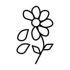 flower icon, beautiful vector, summer illustration