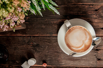 cup of coffee on table