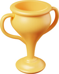 3D Golden Champion Trophy