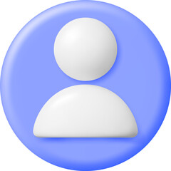 3D Simple User Icon