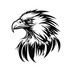 Eagle vector, isolated on white background, eagle icon illustration isolated vector sign symbol, vector illustration.
