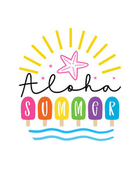 Fototapeta premium Summer SVG Bundle, Summer Svg, Beach Svg, Summertime Svg, Vacation Svg, Summer Cut Files, Cricut, Png, Svg ,Summer SVG Bundle, Summer Svg, Summer Design for Shirts, Summer Quotes, Hello Summer, Summer