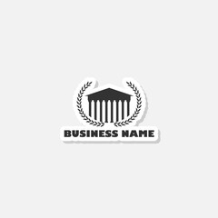 Business building logo sticker icon