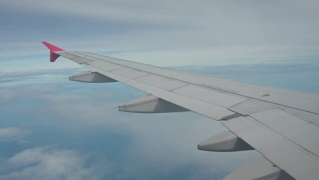 Airplane in the sky with cloud