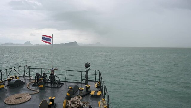 Ferry transport in the sea