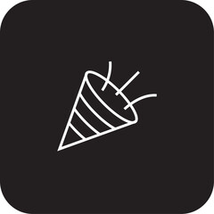 Celebration Teamwork and Management icon with black filled line style. happy, event, birthday, surprise, celebrate, entertainment, fireworks. Vector illustration