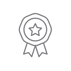 Achievement Teamwork and Management icon with black outline style. success, winner, award, goal, best, medal, reward. Vector illustration