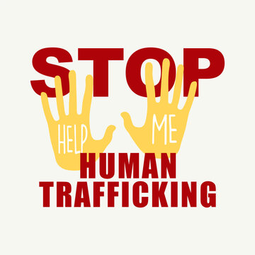 vector image on the topic of kidnapping and human trafficking, violence against women.