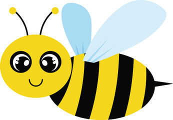 Bee vector image or illustration.	